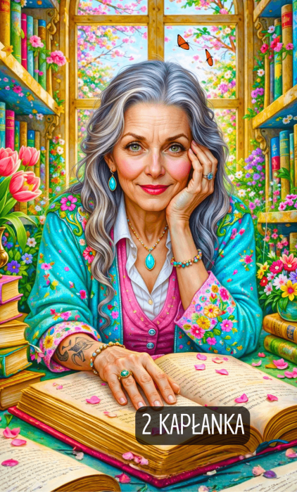 Karta tarota Kapłanka, Tarot Wiosna, Talia kart tarota, Tarot, horoskop, wróżba, przepowiednia, prognoza, tarot online, sklep ezo