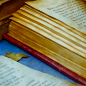 Otwarta księga na karcie Kapłanka w talii Tarot Nigdy Nie Wątp